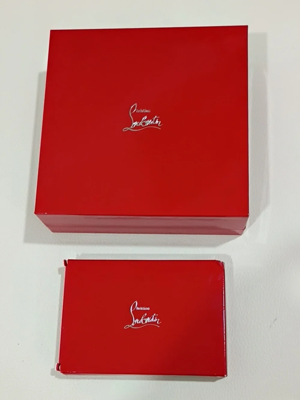 Christian Louboutin Red Branded Box Set With Eyeshadow Pallet